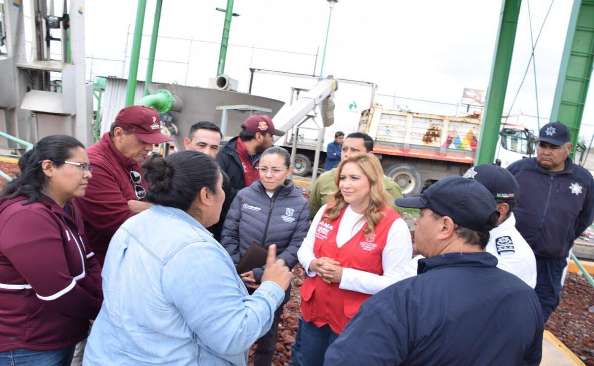 La presidenta municipal Ana Muñiz Neyra explicó que el nivel de la regleta —parámetro oficial de medición— se encuentra en nivel 6 / Foto: Especial
