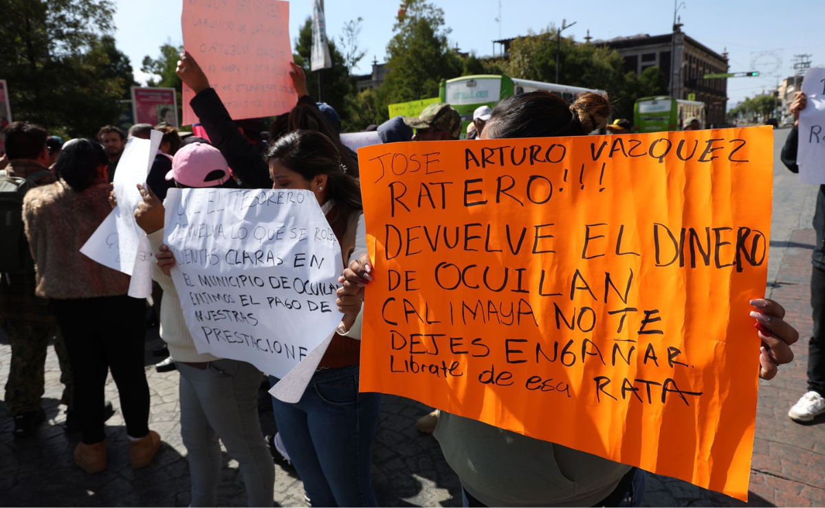 La falta de pago y el desvío de fondos en Ocuilan desata una ola de protestas. ¡Exijamos una solución! Foto: Arturo Hernández