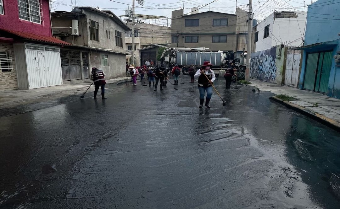La precipitación del miércoles causó afectaciones también en las colonias Nueva Santa Martha y Manantiales / Foto: Especial