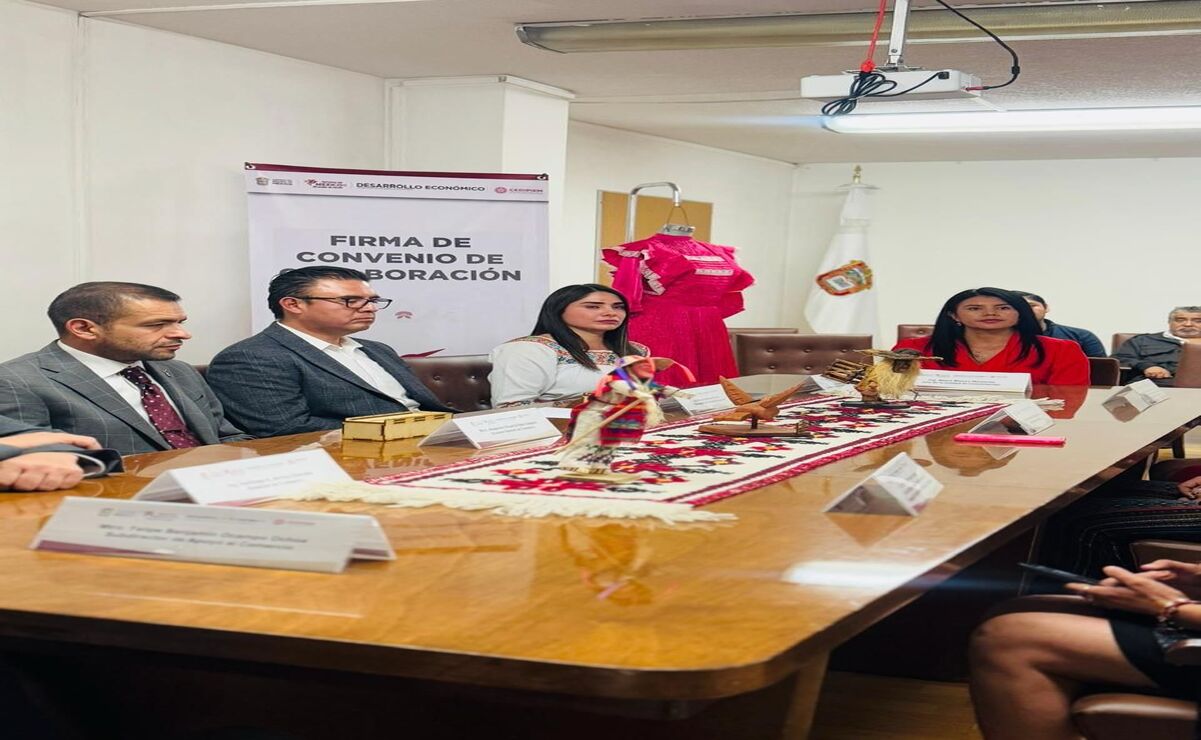 Con el lema Innovación, respetando la tradición, el gobierno del Estado de México consolida su compromiso con los pueblos originarios, promoviendo el desarrollo económico y la dignidad cultura / Foto: Especial