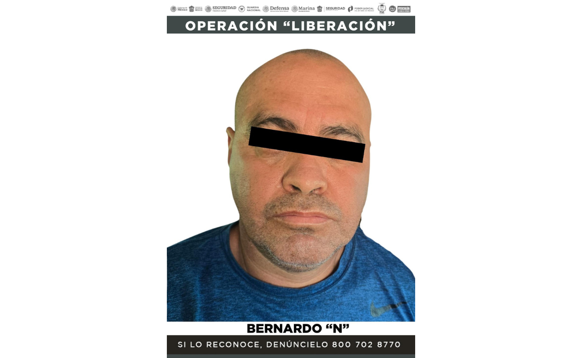 Bernardo Alejandro "N", presunto extorsionador de polleros fue detenido en la Operación "Liberación" Foto: Especial