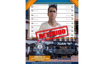 Detienen a presunto narcomenudista en Zumpango