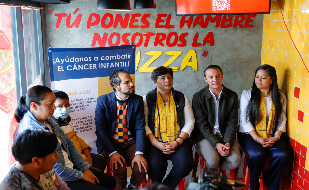 Ponte Pizza y AMANC Edomex unen fuerzas para recaudar fondos para tratamientos y medicina. Foto: Arturo Hernández / El Universal Estado de México