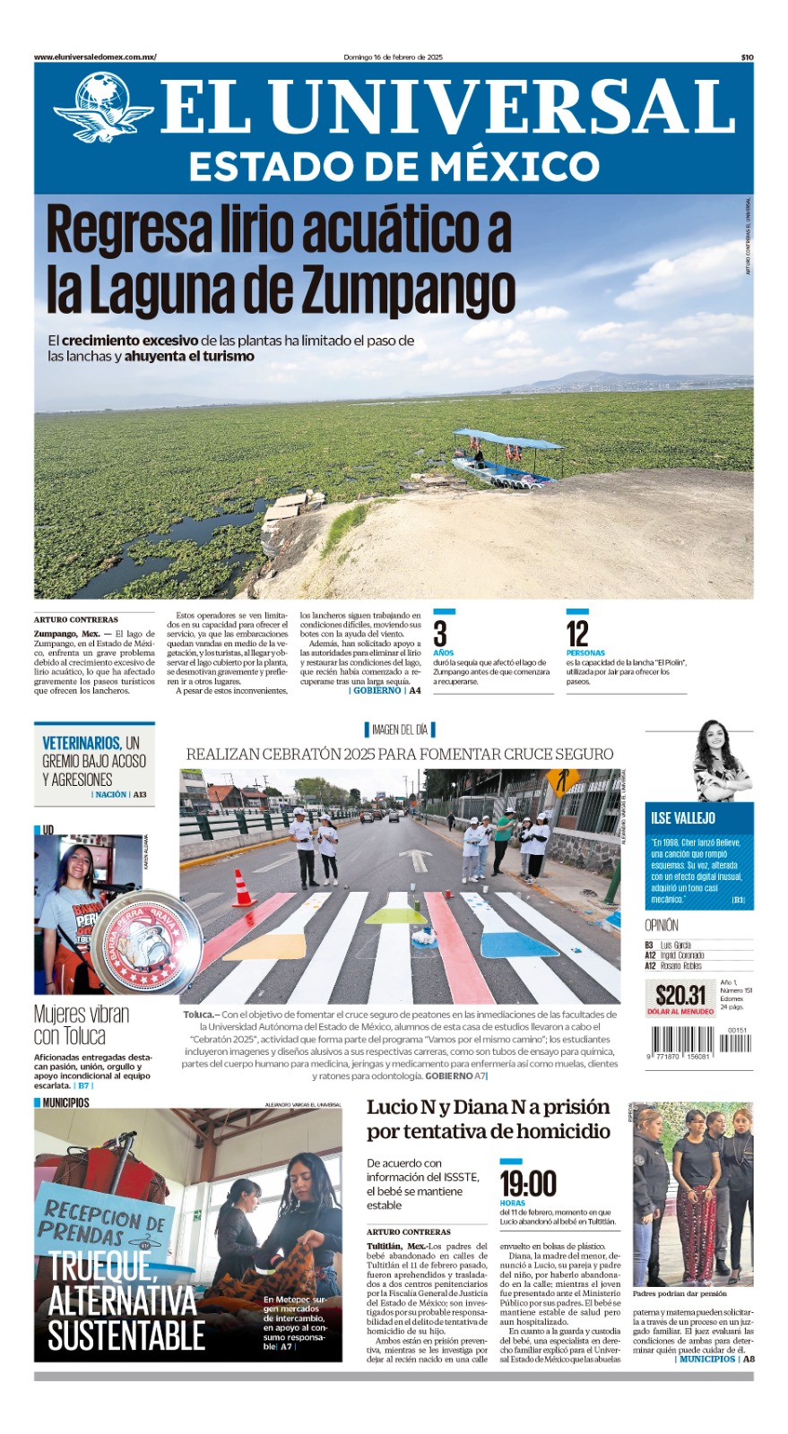 Portada Edomex 15 de febrero de 2025