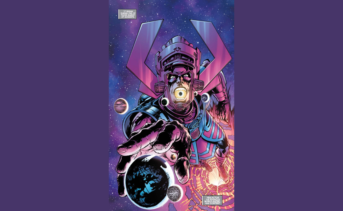 Galactus “El devorador de mundos” es uno de los villanos más imponentes y poderosos de los comics de Marvel. Foto: Marvel
