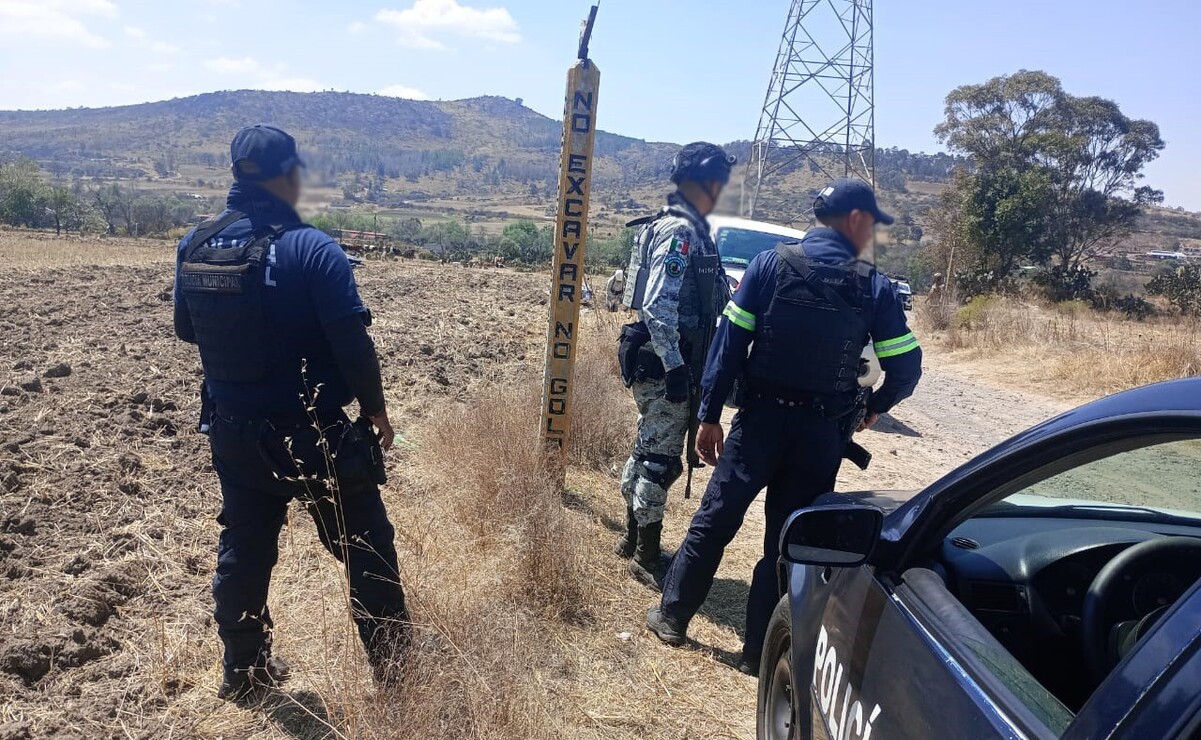 Localizan toma clandestina de gas LP, sobre un camino de terracería, en la comunidad de Encinillas / Foto Especial