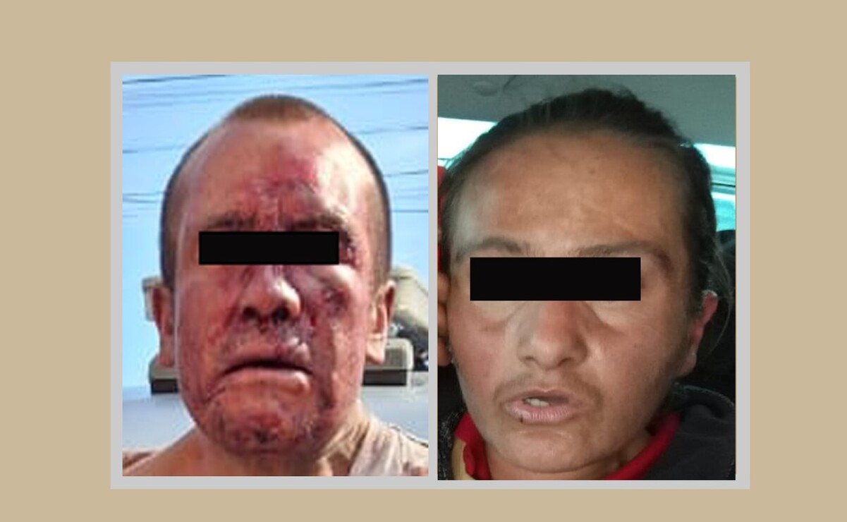 Los detenidos Felipe "N" de 44 años y María "N" de 37 años fueron presentados ante el Ministerio Público / Foto Especial