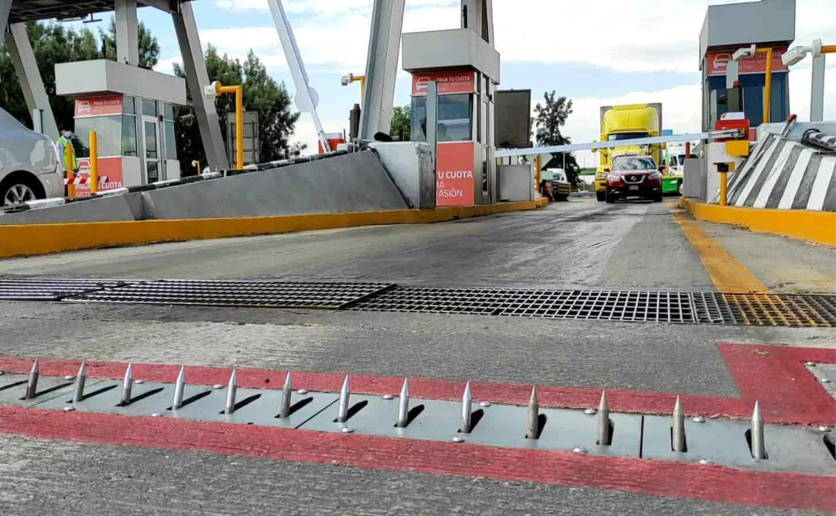Ponchallantas en autopistas del Edomex
