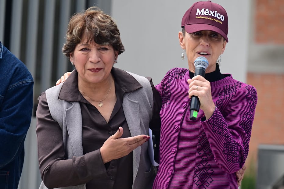 Claudia Sheinbaum y Delfina Gómez encabezaron la inauguración del bachillerato tecnológico. Foto especial