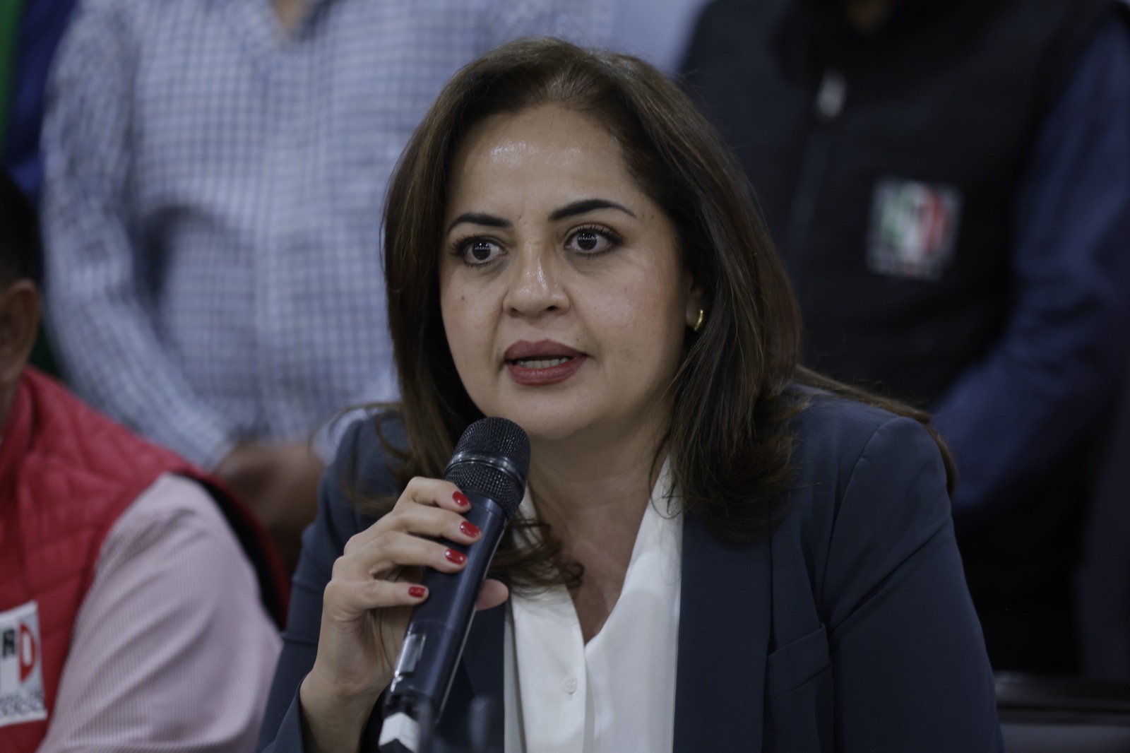 Ana Lilia Herrera Anzaldo, dirigente estatal del PRI. Foto Jorge Alvarado