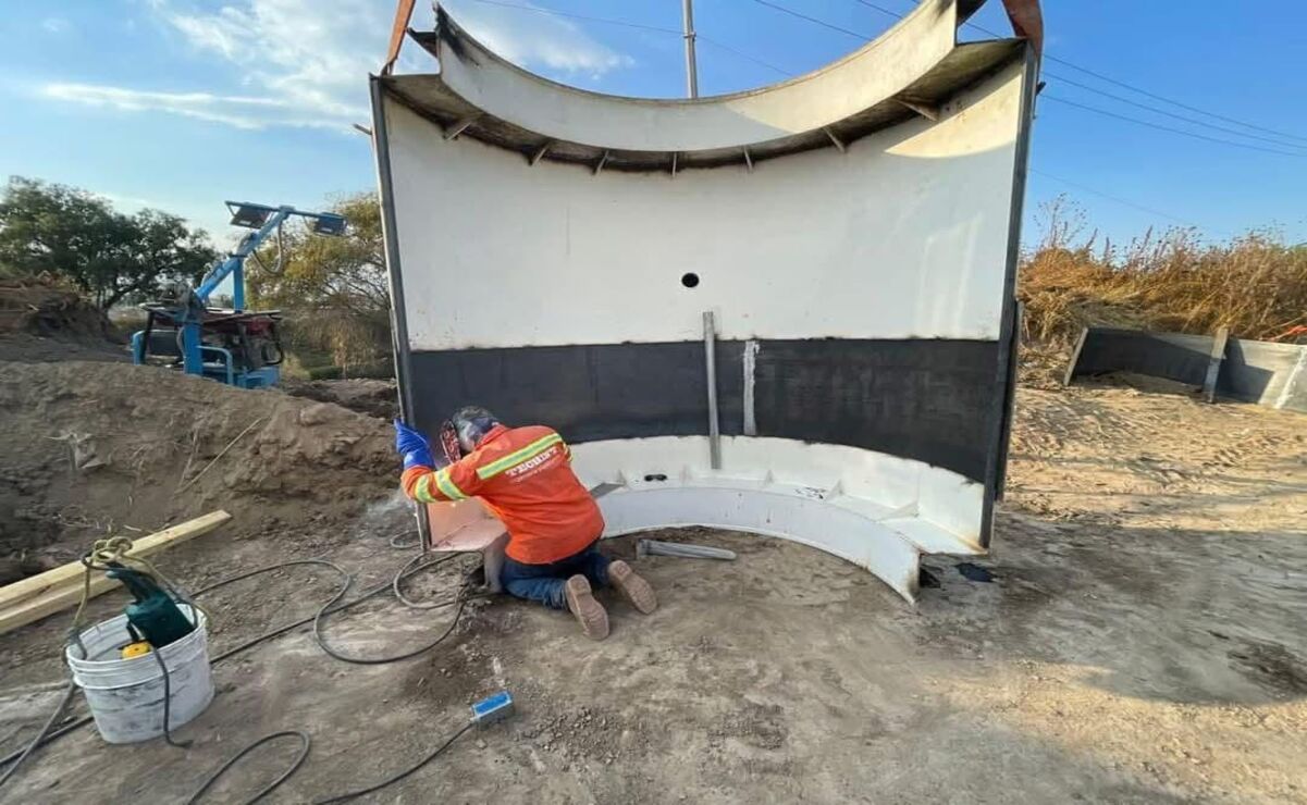 Continúan los trabajos de reparación de la fuga en Ramal Teoloyucan