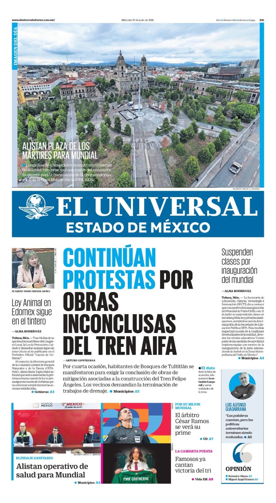 Portada 10 de junio de 2026