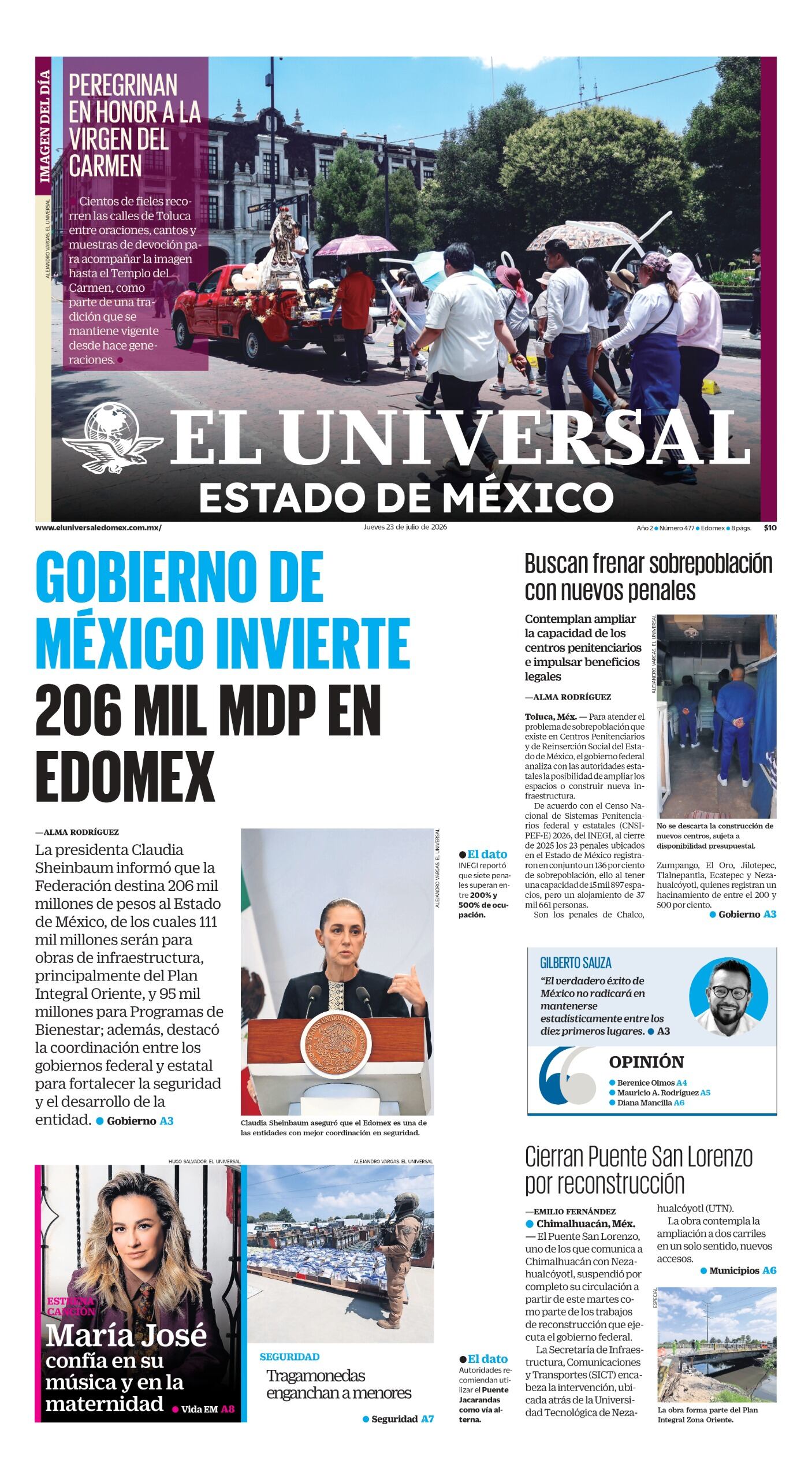 Portada 23 de julio de 2026