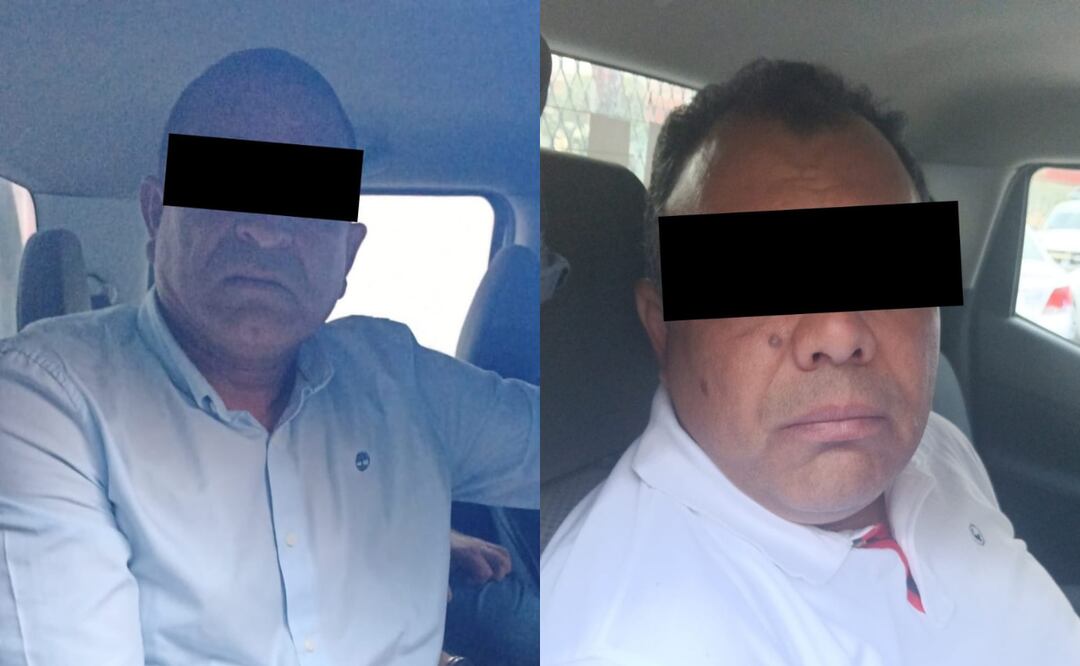 Elementos de la policía municipal de Ecatepec detuvieron a dos hombres de nacionalidad venezolana acusados de fraude bancario Foto: Especial