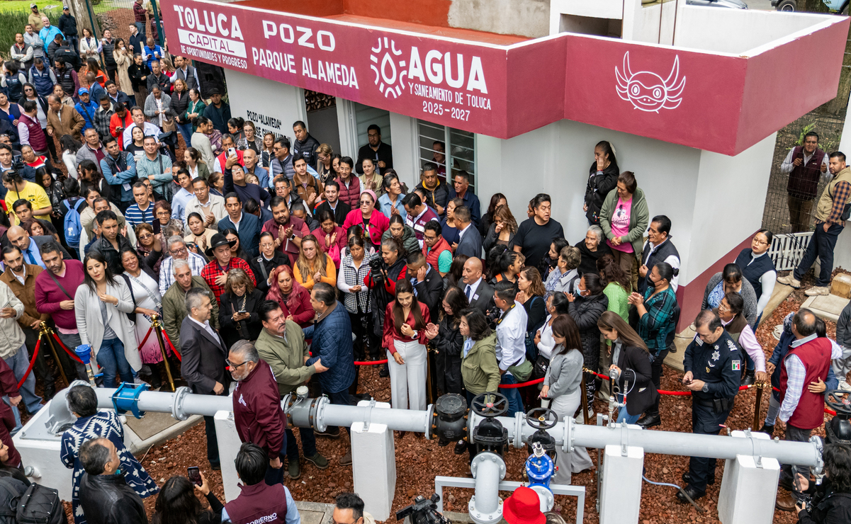 ¡Agua para Toluca! Nuevo pozo en Parque Alameda beneficiará a 12 mil habitantes