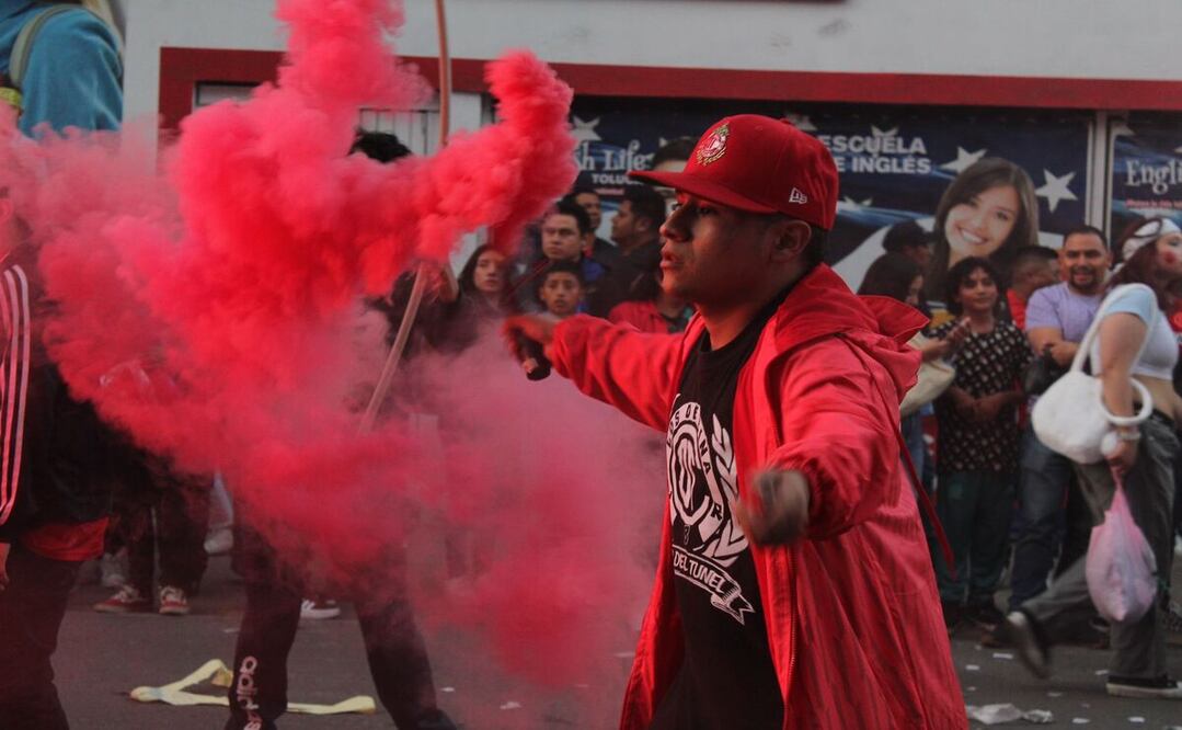 La celebración y felicidad de los aficionados del Toluca / Foto: Karen Aldama