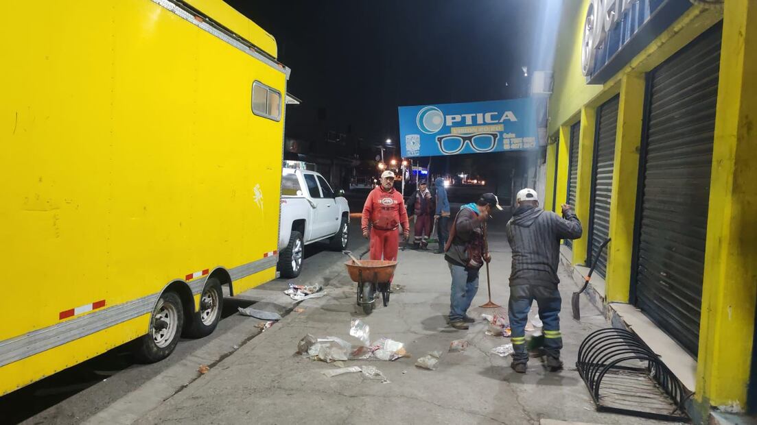 El operativo se centró en despejar arterias como la Avenida de las Torres y el Barrio San Agustín para normalizar el tránsito. Foto Especial