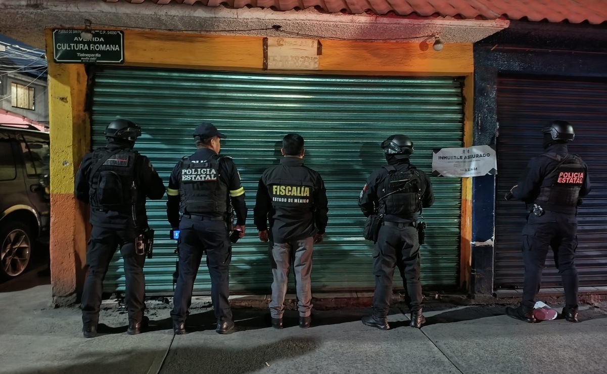 La estética ubicada en la calle Cultura Romana esquina Aldama, Colonia San Pablo Xalpa, fue asegurada por la FGJEM. Foto: Especial