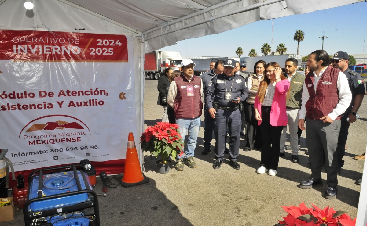 Módulo de apoyo en Temascaltepec ofrece servicios de salud y asistencia vial a migrantes mexiquenses / Fotos: Especial