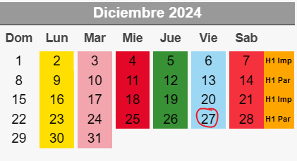 Para este viernes 27 diciembre no circulan los autos de Holograma 1 y 2. Foto Especial