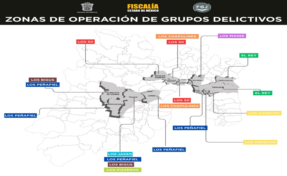 Más del 80% del robo de vehículos de 2 y 4 ruedas en la entidad se concentra en 22 municipios del Edomex. Foto: Especial