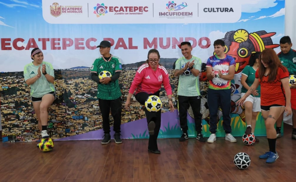 Azucena Cisneros presenta la estrategia para convertir a Ecatepec en el epicentro cultural del Mundial 2026. Foto Especial