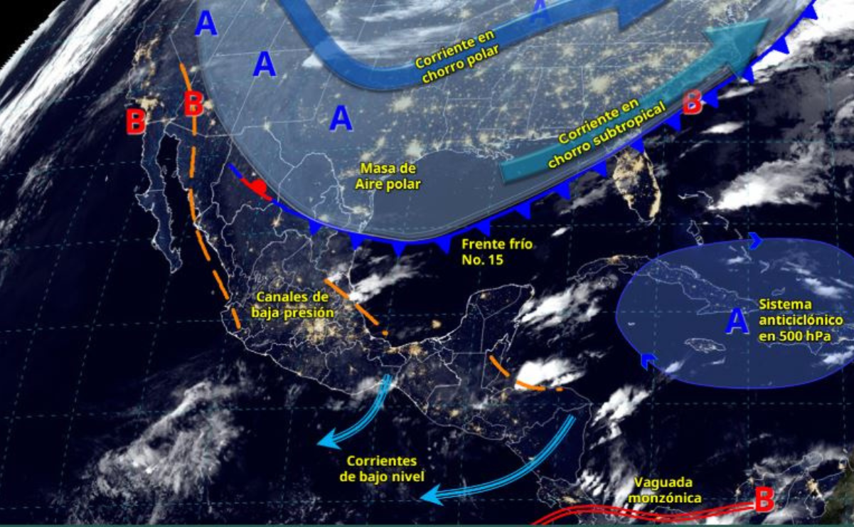 El frio No. 15 se extenderá sobre el norte, noreste y oriente del territorio nacional / Foto: CONAGUA