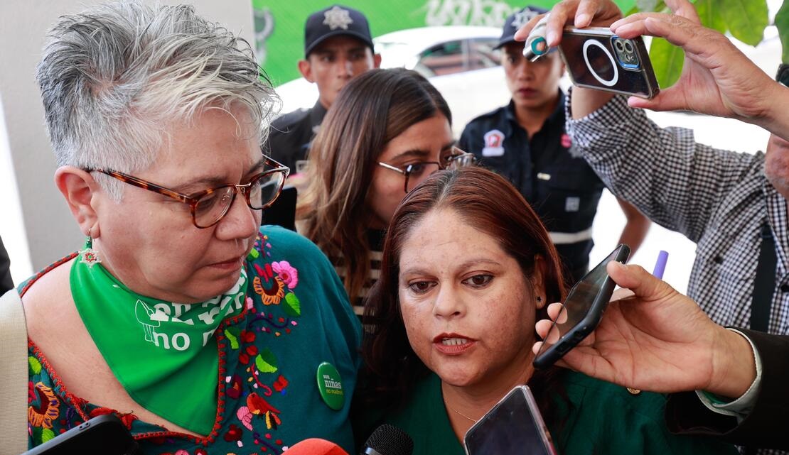 Integrante del Colectivo Marea Verde del Estado de México FOTO: Alejandro Vargas