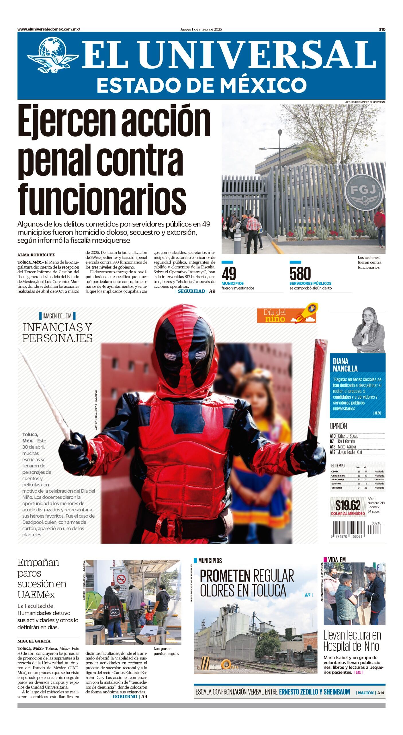 Portada 01 de mayo 2025