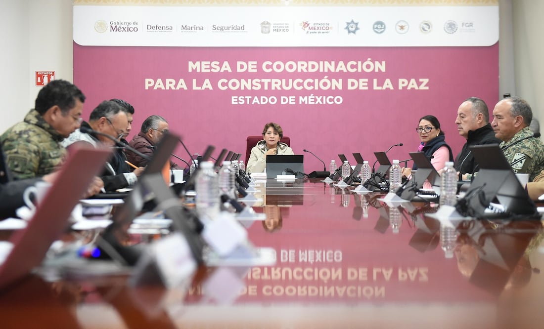 Delfina Gómez Álvarez encabeza las Mesas de Coordinación para la Construcción de la Paz. Foto Especial