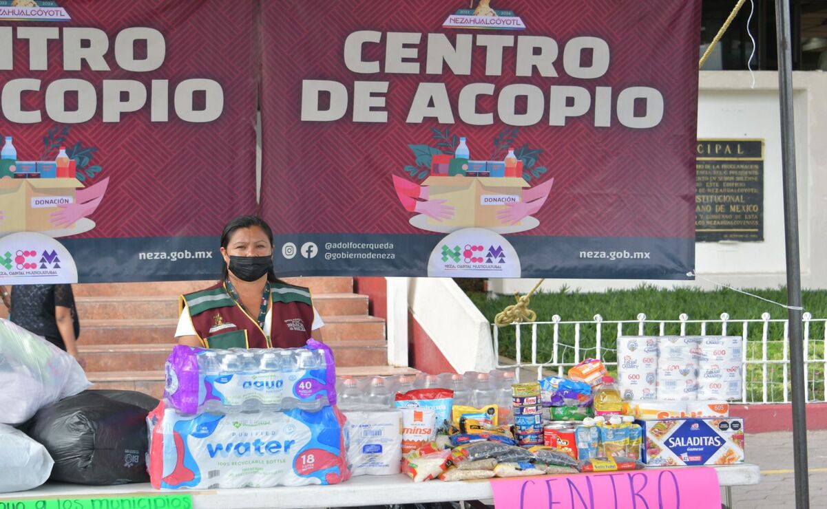 Abren en Nezahualcóyotl cuatro centros de acopio para damnificados de Acapulco