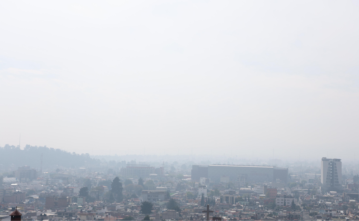 Además, aparecieron dos capas de inversión térmica en el Valle de México por la contaminación. Foto: Especial