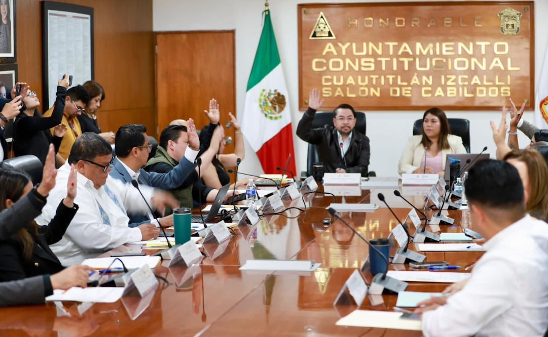 Este viernes, el ayuntamiento de Cuautitlán Izcalli llevó a cabo sesión de cabildo. Foto. especial
