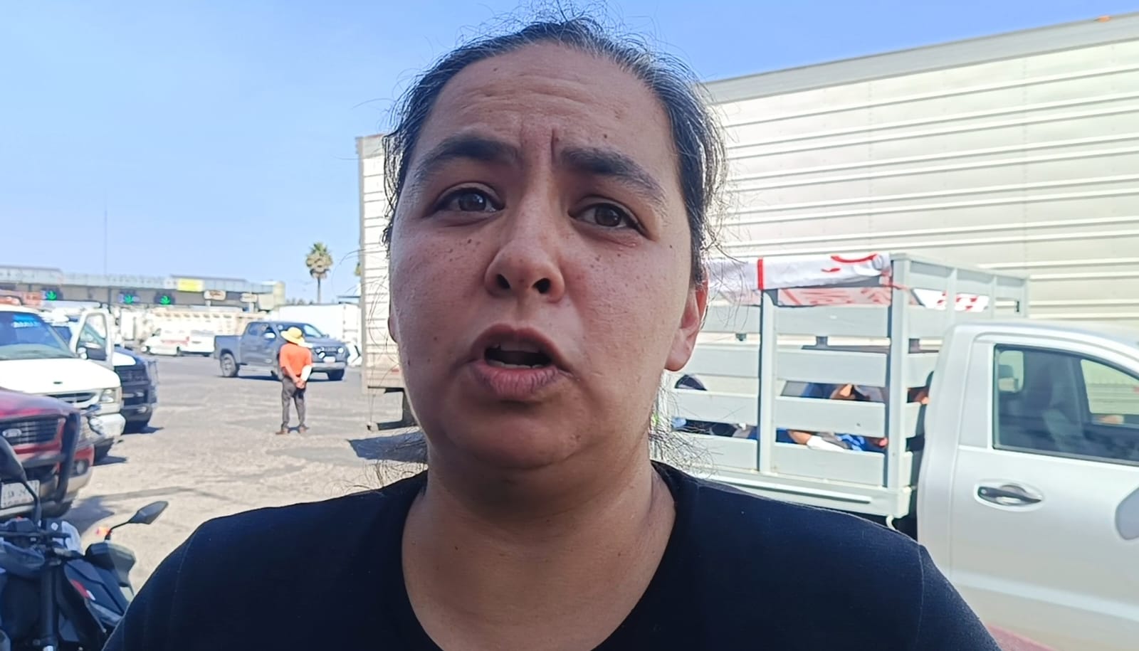 Patricia Bonilla, dueña negocio de purificadora de agua, afectada/Foto Gisela González Granados