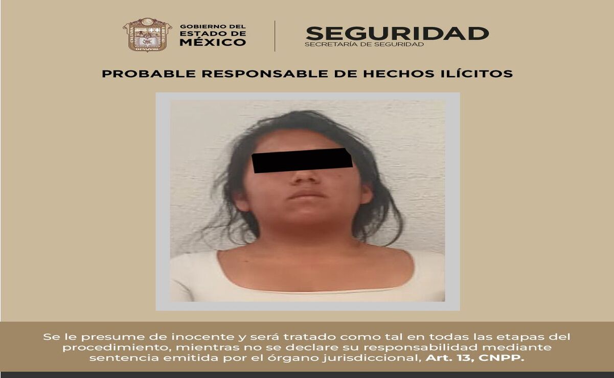 La detenida fue presentada ante la Agencia del Ministerio Público para determinar su situación jurídica. Foto: Especial