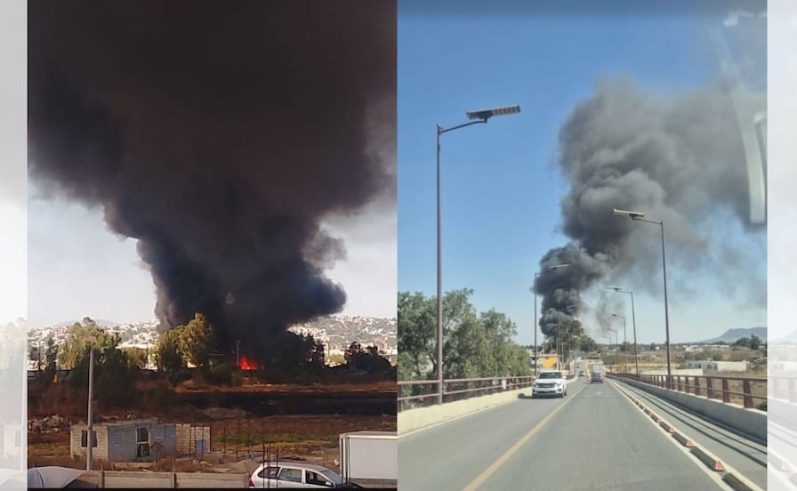 Fuerte incendio en depósito de basura moviliza a cuerpos de emergencia en Tultitlán