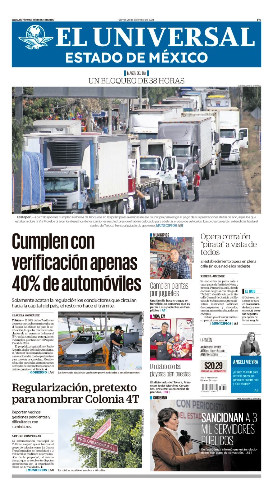 Portada Edomex 20 de diciembre de 2024