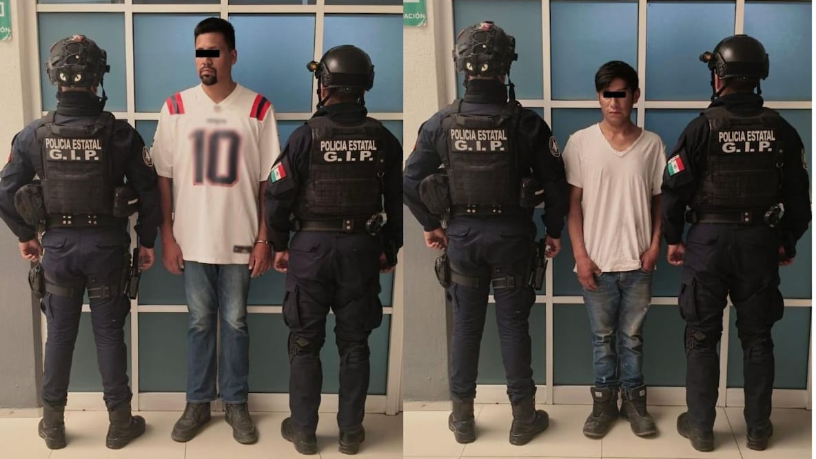 Eder “N”, de 37 años, y Rigoberto “N”, de 34 años quedaron a disposición del Ministerio Público para que se determine su situación jurídica. Foto. especial