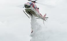 Helitanque, apoya al combate de incendios forestales en Edomex