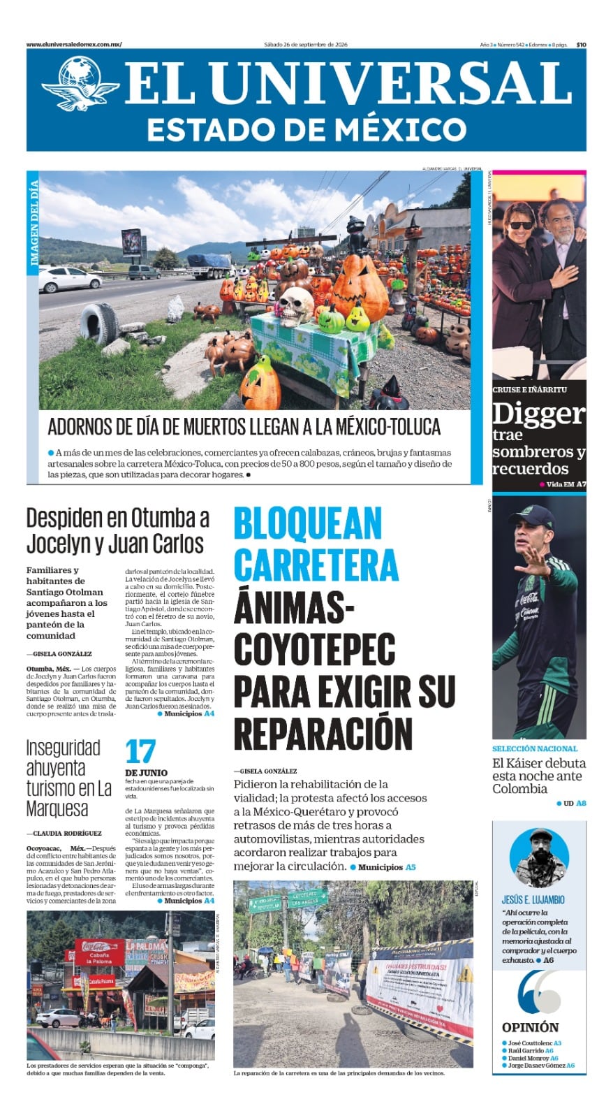 Portada 26 de septiembre del 2026