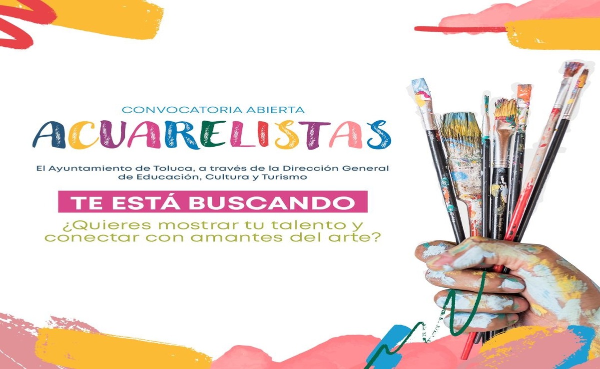 Las y los acuarelistas interesados en formar parte de este, deberán enviar su portafolio y datos completos al correo educacionculturayturismotoluca@gmail.com  / Foto: Especial