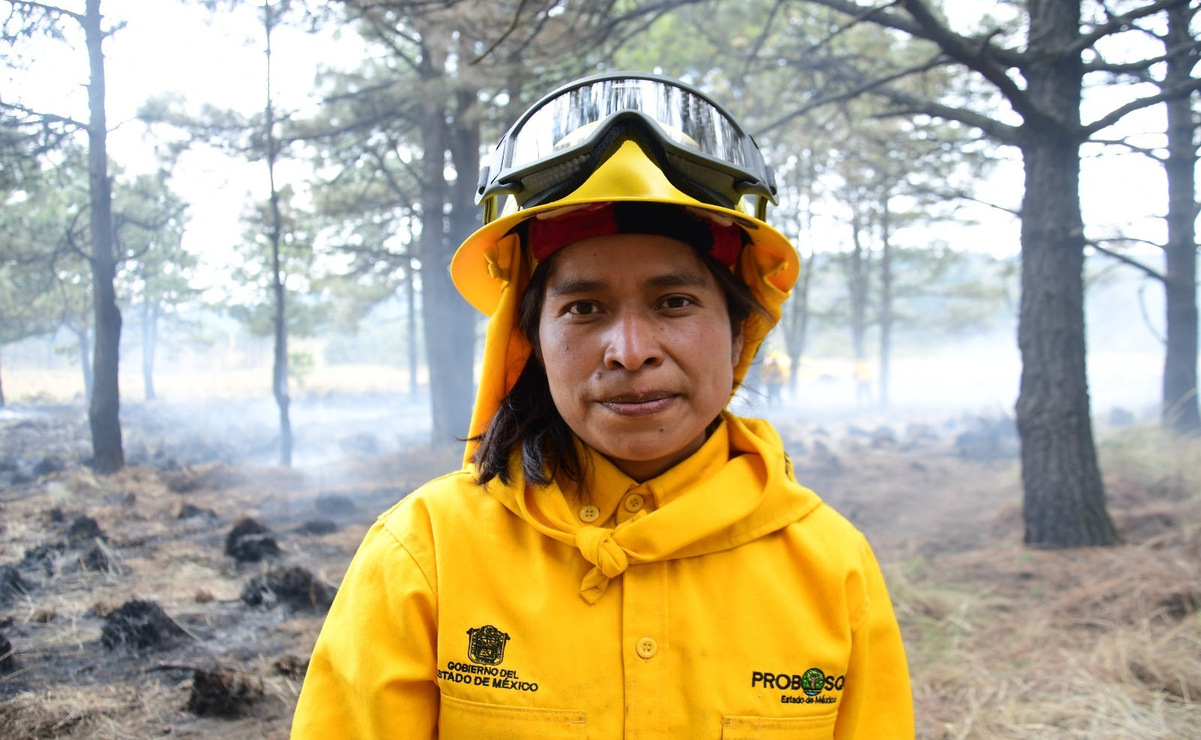 Genoveva González forma parte de la fuerza operativa conformada por más de 300 combatientes en Probosque. Foto: Especial