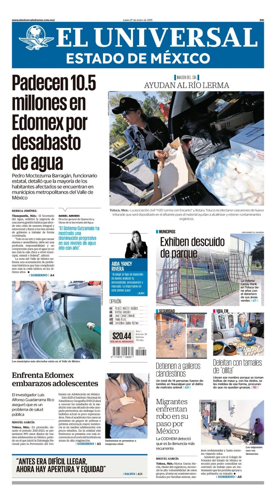 Portada 27 de enero 2025