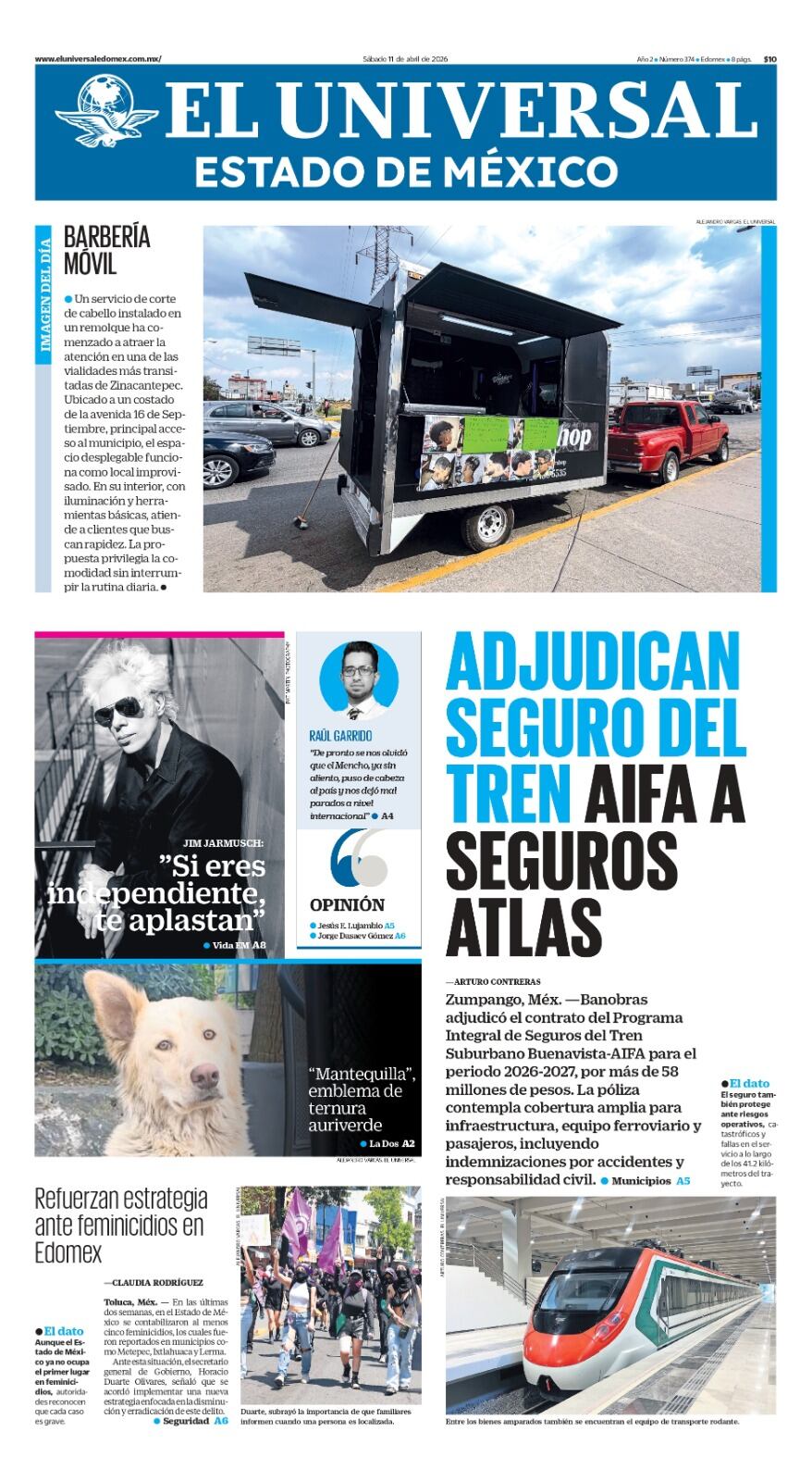 Portada del 11 de abril de 2026