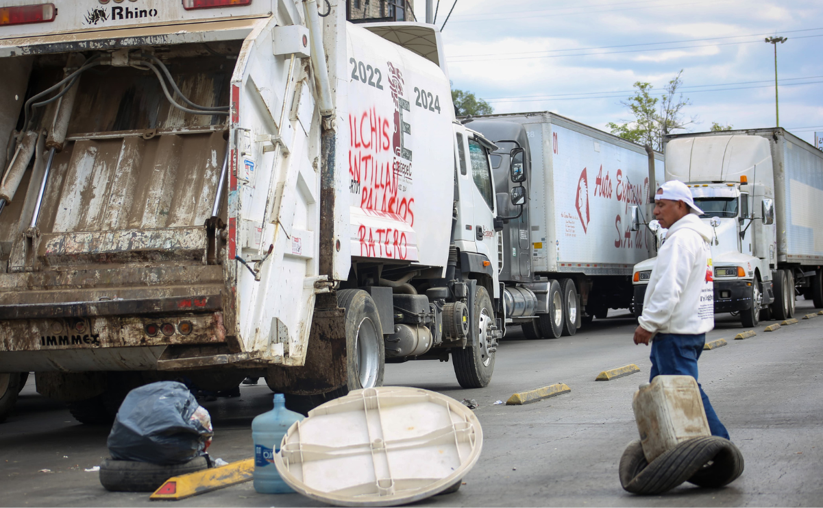 Los trabajadores iniciaron un paro de actividades primero y luego bloqueos el 18 y 19 de diciembre / Foto: Luis Camacho