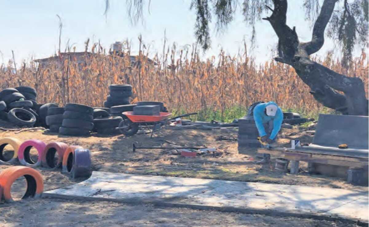 A través de talleres con los niños de esta comunidad, pudieron conocer sus
deseos de contar con un lugar seguro para jugar. Foto: Arturo Hernández