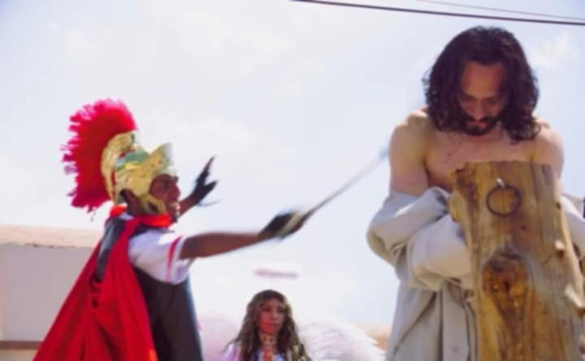 Gerardo Ulises Pichardo Mejía, representará por tercera vez consecutiva el papel de Jesús en la tradicional  escenificación de la Pasión y Muerte de Cristo. Foto: Especial