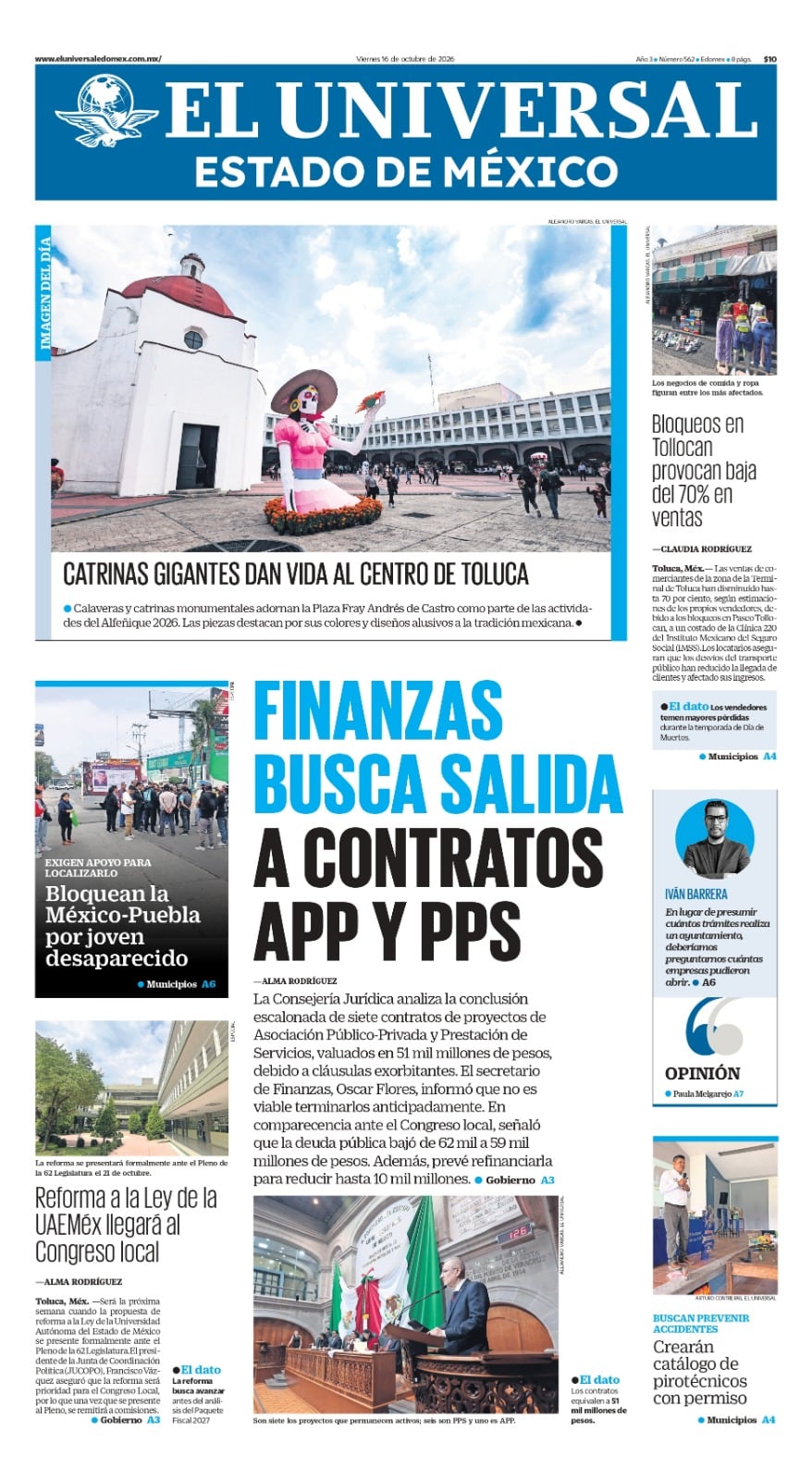 Portada 16 de Octubre de 2026