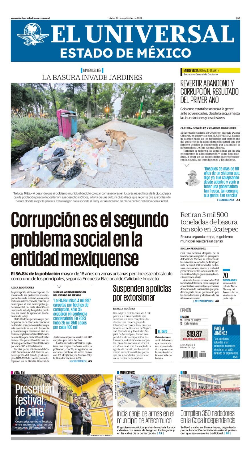 Portada 24 de septiembre de 2024