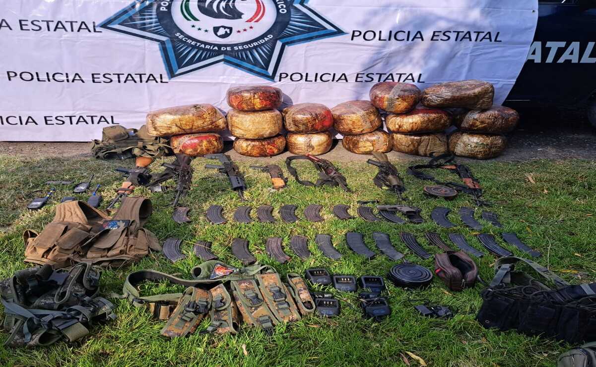 A los detenidos se les incautaron armas largas, cartuchos útiles y vehículos utilizados para sus operaciones. Foto: Especial.